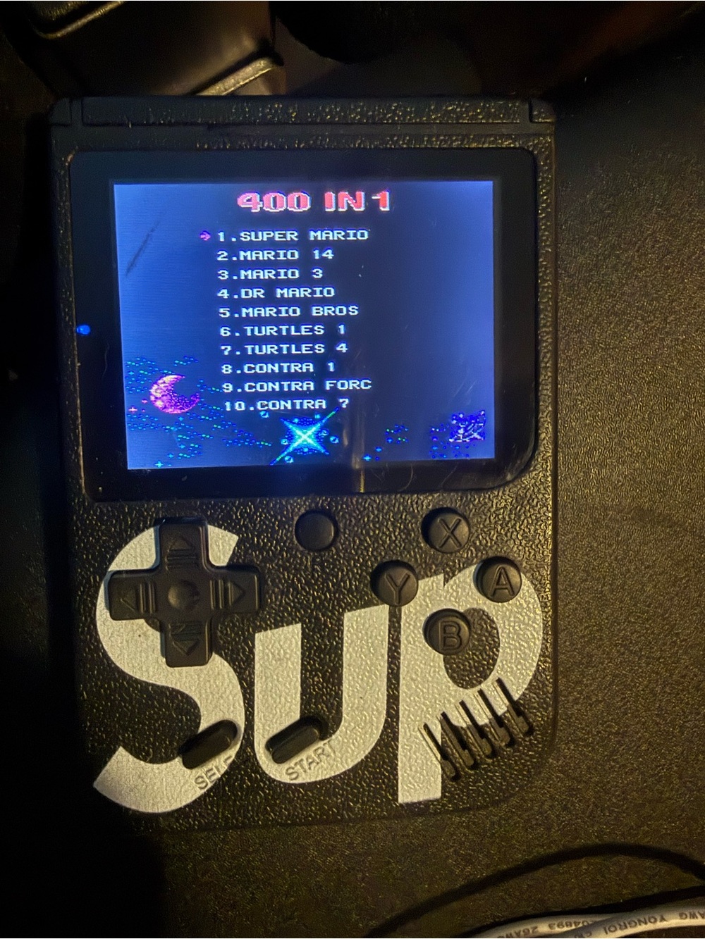Sup Game Box 400 in 1 handheld console

Don’t have original cable but have one